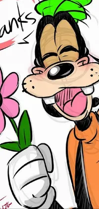 Cartoon Facial Expression Flower Live Wallpaper