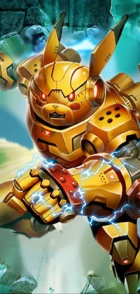 Cartoon Iron Man Mecha Live Wallpaper