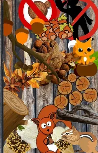 Cartoon Leaf Orange Live Wallpaper