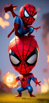 Cartoon Light Spider-man Live Wallpaper