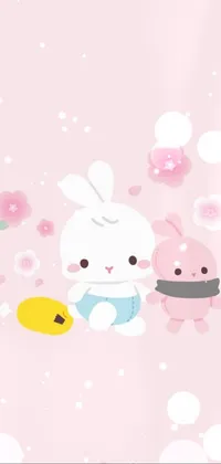 Cartoon Pink Happy Live Wallpaper