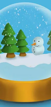 Cartoon Snow Christmas Live Wallpaper