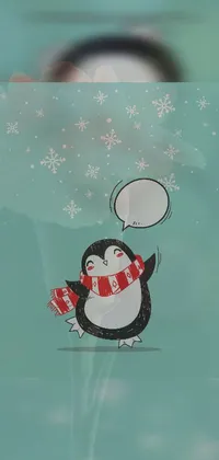 Cartoon Snowman Art Live Wallpaper