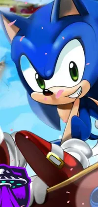 Cartoon Sonic The Hedgehog Art Live Wallpaper