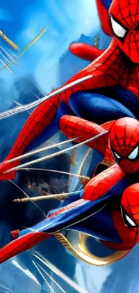 Cartoon Spider-man Red Live Wallpaper