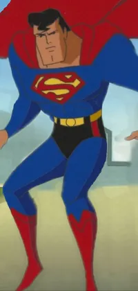 Cartoon Superman Gesture Live Wallpaper