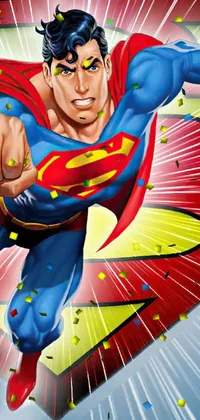 Cartoon Superman Gesture Live Wallpaper