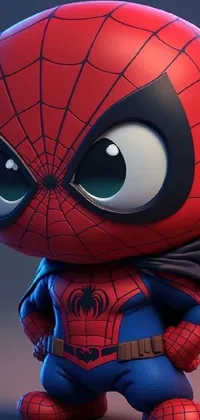 Experience the thrilling world of Spider-man right on your phone's home screen with this captivating live wallpaper