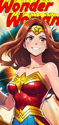 Cartoon Wonder Woman Poster Live Wallpaper