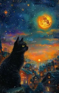 Cat Atmosphere Sky Live Wallpaper