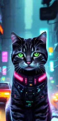 Cat Automotive Lighting Felidae Live Wallpaper