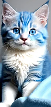 Cat Blue Carnivore Live Wallpaper
