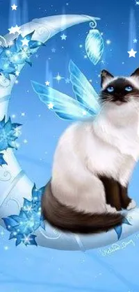 Cat Blue Siamese Live Wallpaper