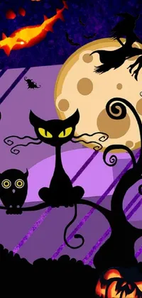 Cat Cartoon Felidae Live Wallpaper