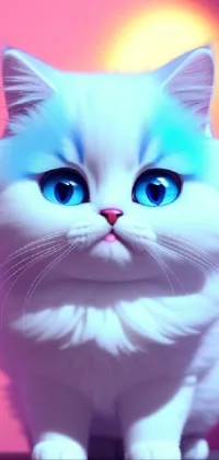 Cat Felidae Azure Live Wallpaper