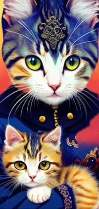 Cat Felidae Blue Live Wallpaper