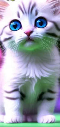 Cat Felidae Green Live Wallpaper