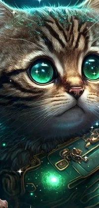 Looking for a captivating live wallpaper to add style and personality to your phone? Look no further than this collection of stunning designs! Choose from close-up cat portraits, vibrant abstract art, and steampunk-inspired fantasy creations