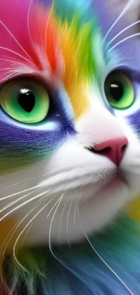 Cat Felidae Green Live Wallpaper
