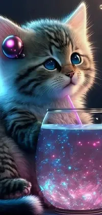 Cat Felidae Liquid Live Wallpaper