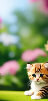 Cat Flower Felidae Live Wallpaper