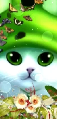 Cat Green Nature Live Wallpaper