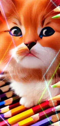 Add some feline charm to your phone with this adorable live wallpaper