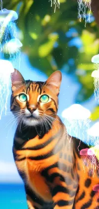 Cat Light Nature Live Wallpaper