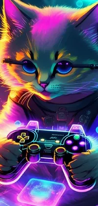 gamepad cat Live Wallpaper