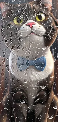 Cat Liquid Window Live Wallpaper