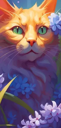 Cat Paint Felidae Live Wallpaper