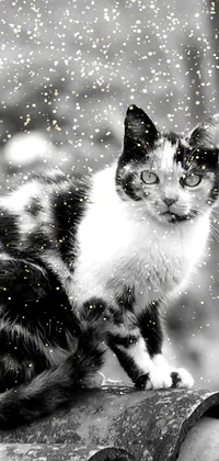 Cat Photograph White Live Wallpaper