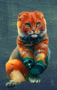 Cat Plant Orange Live Wallpaper