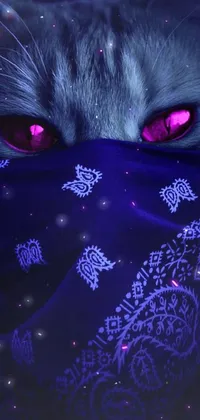 Cat Purple Carnivore Live Wallpaper
