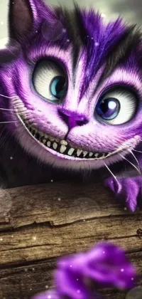 Cat Purple Vertebrate Live Wallpaper