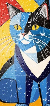 Cat Vertebrate Blue Live Wallpaper