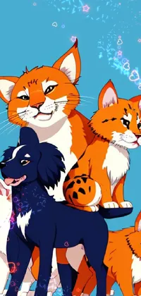 Cat Vertebrate Cartoon Live Wallpaper