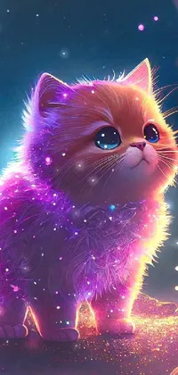 Cat Vertebrate Light Live Wallpaper - free download