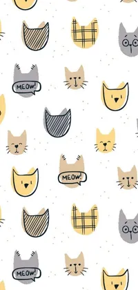 Looking for a cute and playful live phone wallpaper? Check out this trending option on Pixabay – it features a group of minimalist cats sitting on a pristine white surface