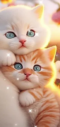 3d Cute Kitty iPhone Wallpaper in 2023