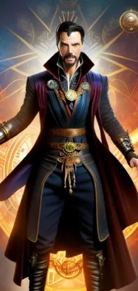 This live wallpaper brings the magical character from the Marvel movie "Doctor Strange" to your phone