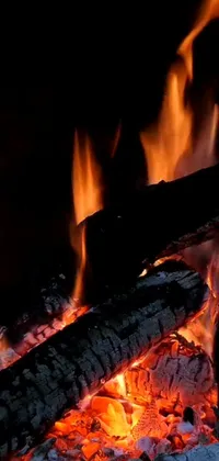 Charcoal Fire Flame Live Wallpaper