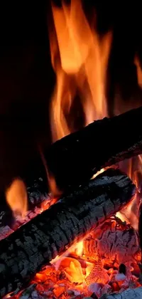 Charcoal Flame Fire Live Wallpaper