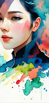 Chin Eyelash Paint Live Wallpaper