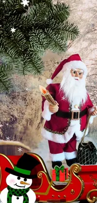 Christmas Decoration Santa Claus Beard Live Wallpaper