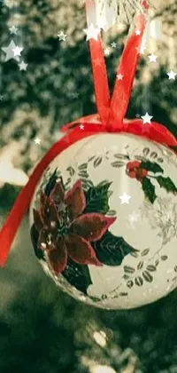 Christmas Ornament Christmas Tree Leaf Live Wallpaper
