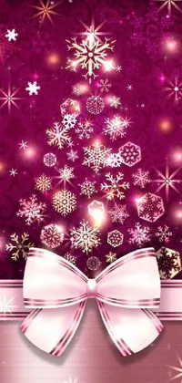 Christmas Ornament Decoration Purple Live Wallpaper