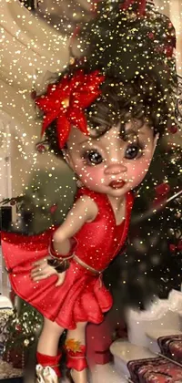 Christmas Ornament Dress Window Live Wallpaper