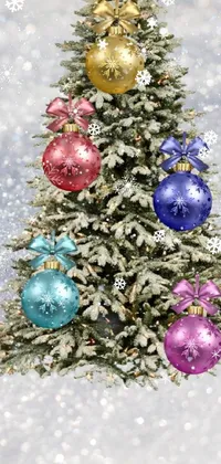 Christmas Ornament Holiday Ornament Purple Live Wallpaper