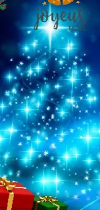 Christmas Ornament Light Blue Live Wallpaper